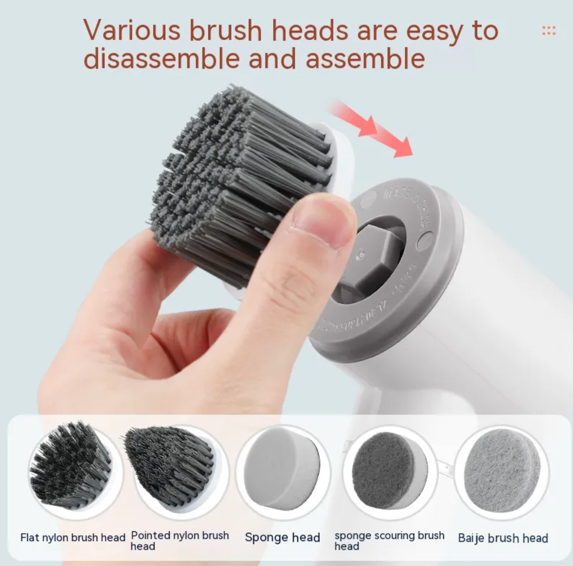 PowerSpin™ Electric Cleaning Brush